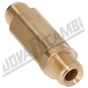 Зворотній клапан для помпи кавоварки 3/8M-3/8M - 21мм - в. 67мм, конус