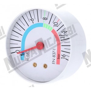 Манометр помпи для кавомашини Cimbali M31 / M32, 0–16 бар, 1/8M плоский, Ø57 мм