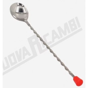 Барная ложка с красным наконечником